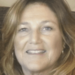 Close-up of woman with wavy hair