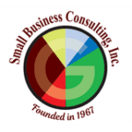 Multicolored business emblem